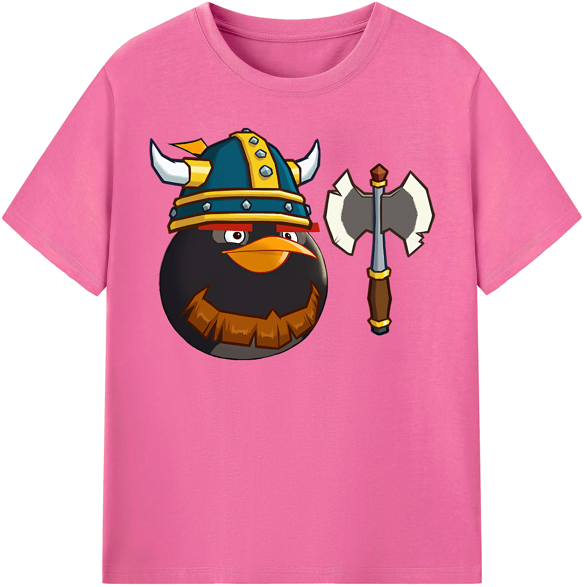（画像用） Angry Birds アングリーバード レディースカジュアルプリントTシャツ（綿100％）